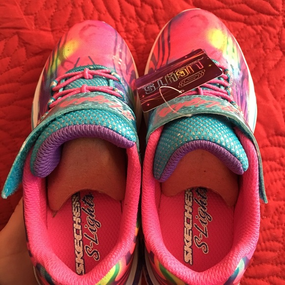NWT/Box Skechers lights toddler size 13 - Picture 4 of 6